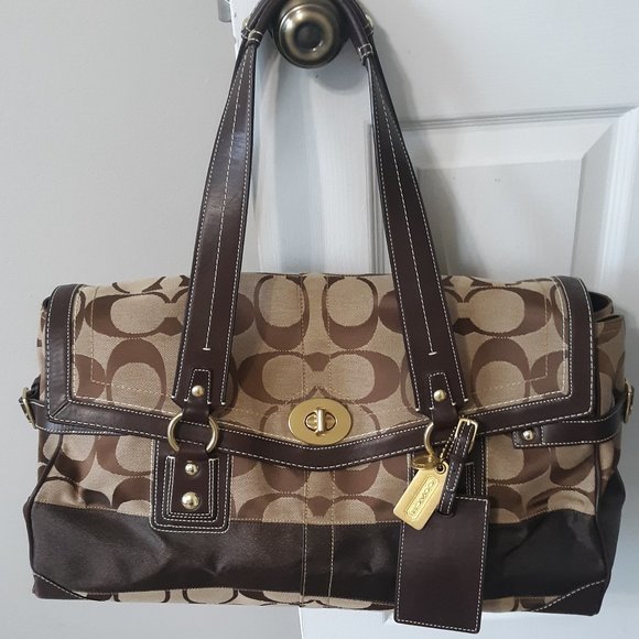 COACH Brown Weekend/Travel Bag Serial #E0768-77042 - Picture 1 of 5